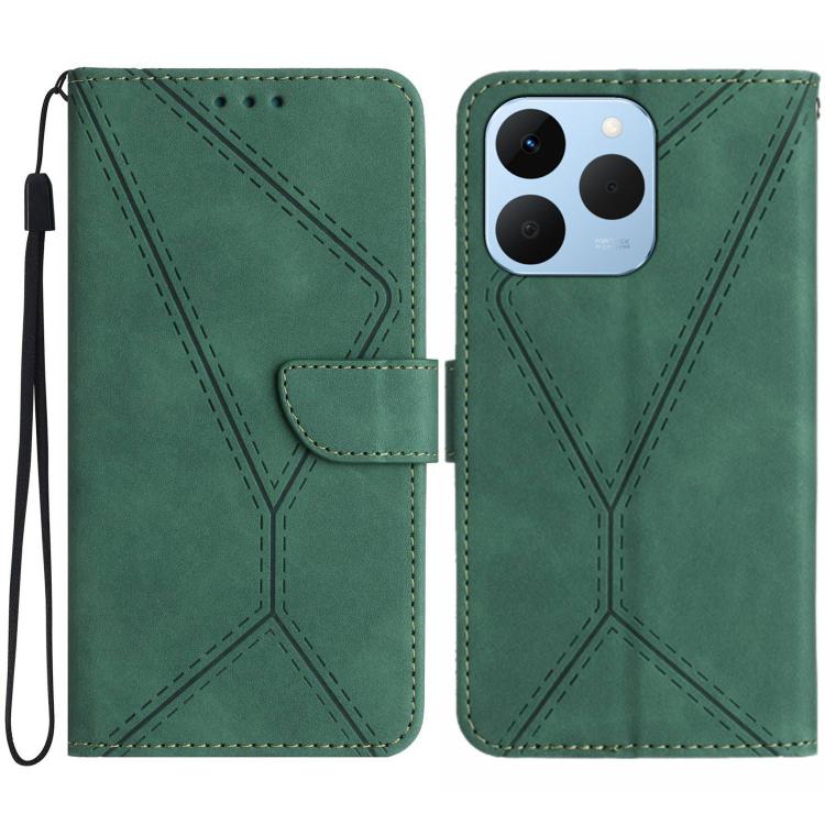 Stitching Embossed Leather Phone Case, For Realme C100 4G, For Realme C83 5G, For Realme 16 Pro+ 5G, For Realme C85 5G, For Realme C85 Pro 4G, For Realme 15T 5G, For Realme 15 5G Global / 15 Pro 5G Global, For Realme C71 4G