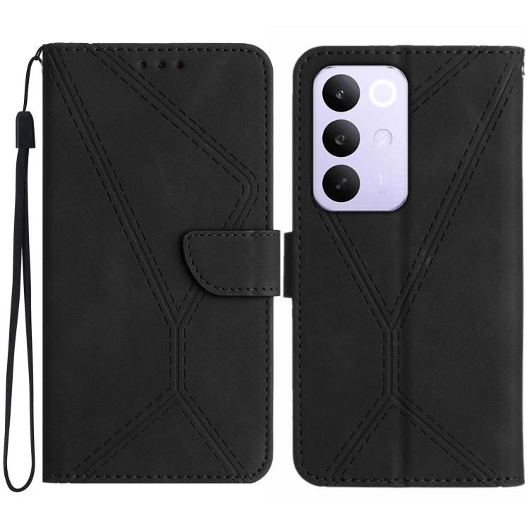 Stitching Embossed Leather Phone Case, For Realme C100 4G, For Realme C83 5G, For Realme 16 Pro+ 5G, For Realme C85 5G, For Realme C85 Pro 4G, For Realme 15T 5G, For Realme 15 5G Global / 15 Pro 5G Global, For Realme C71 4G