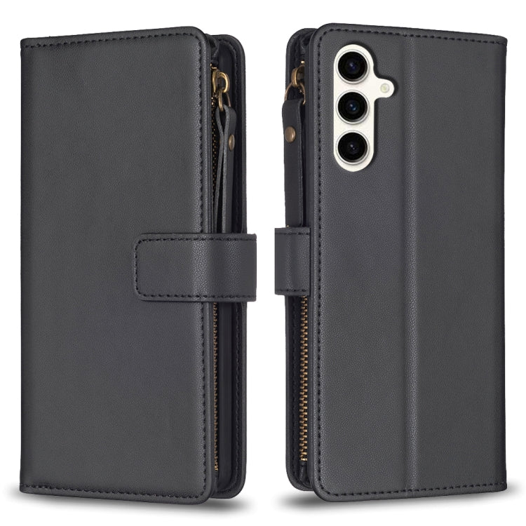 9 Card Slots Zipper Wallet Leather Flip Phone Case, For Samsung Galaxy S24+ 5G, For Samsung Galaxy S23 FE 5G, For Samsung Galaxy S24 5G, For Samsung Galaxy A34 5G, For Samsung Galaxy A54 5G, For Samsung Galaxy S23 Ultra 5G, For Samsung Galaxy S23 5G   ...