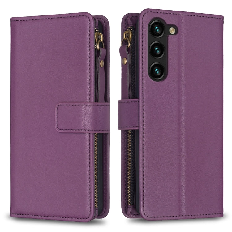 9 Card Slots Zipper Wallet Leather Flip Phone Case, For Samsung Galaxy S24+ 5G, For Samsung Galaxy S23 FE 5G, For Samsung Galaxy S24 5G, For Samsung Galaxy A34 5G, For Samsung Galaxy A54 5G, For Samsung Galaxy S23 Ultra 5G, For Samsung Galaxy S23 5G   ...