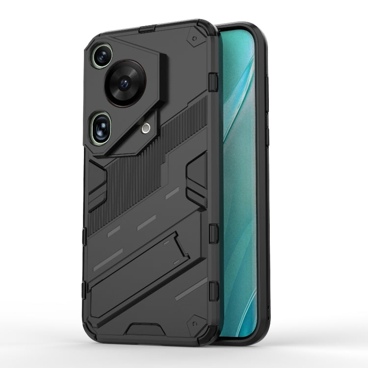 Punk Armor 2 in 1 PC + TPU Phone Case with Holder, For Huawei Mate 70 Pro / 70 Pro+, For Huawei Pura 70 Pro / 70 Pro+, For Huawei Pura 70 Ultra, For Huawei Pura 70, For Huawei nova 11 SE, For Huawei nova 12 Pro