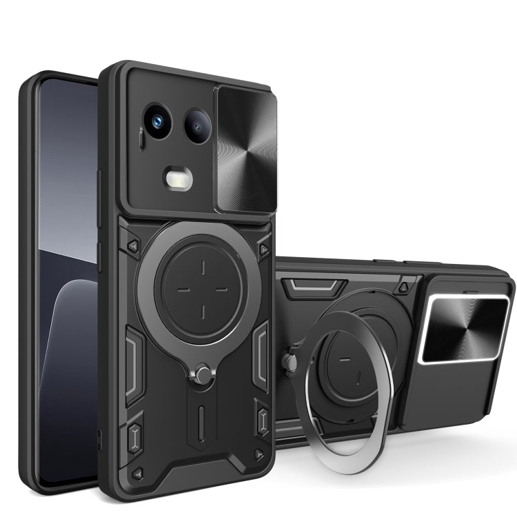 CD Texture Sliding Camshield Magnetic Holder Phone Case, For Realme GT 6T, For Realme 12 5G Global, For Realme 12 Pro / 12 Pro+ / 12+, For Realme 11 4G Global, For Realme 11 5G Global / 11x 5G, For Realme C53 4G / Narzo N53, For Realme C65 4G          ...