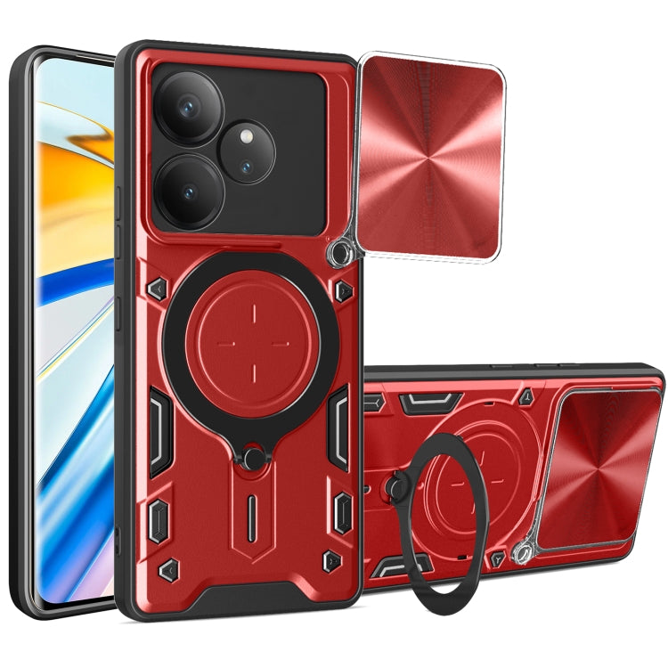 CD Texture Sliding Camshield Magnetic Holder Phone Case, For Realme C61 / C63, For Realme GT 6T, For Realme 12 5G Global, For Realme 12 Pro / 12 Pro+ / 12+, For Realme 11 4G Global, For Realme 11 5G Global / 11x 5G, For Realme C53 4G / Narzo N53       ...