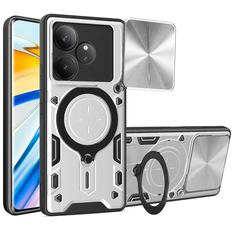 CD Texture Sliding Camshield Magnetic Holder Phone Case, For Realme GT 6T, For Realme 12 5G Global, For Realme 12 Pro / 12 Pro+ / 12+, For Realme 11 4G Global, For Realme 11 5G Global / 11x 5G, For Realme C53 4G / Narzo N53, For Realme C65 4G          ...
