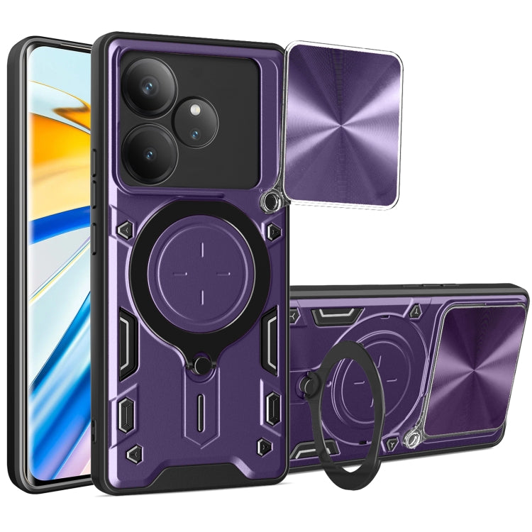 CD Texture Sliding Camshield Magnetic Holder Phone Case, For Realme GT 6T, For Realme 12 5G Global, For Realme 12 Pro / 12 Pro+ / 12+, For Realme 11 4G Global, For Realme 11 5G Global / 11x 5G, For Realme C53 4G / Narzo N53, For Realme C65 4G          ...