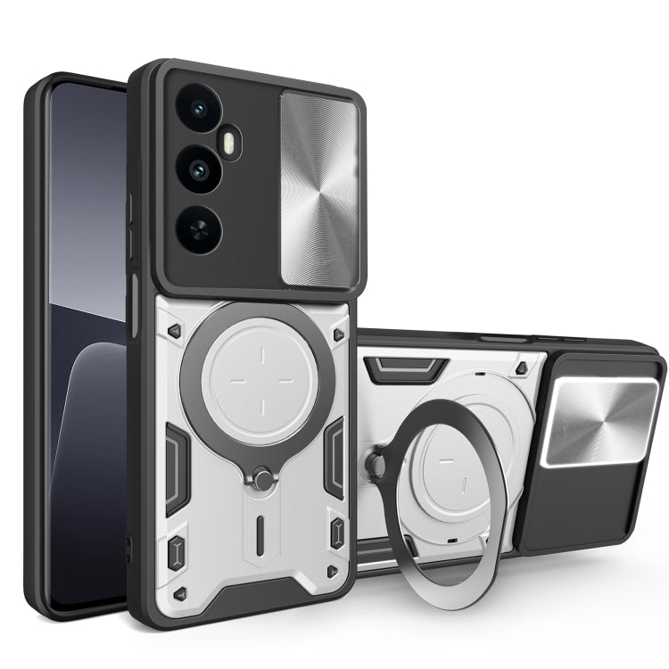 CD Texture Sliding Camshield Magnetic Holder Phone Case, For Realme GT 6T, For Realme 12 5G Global, For Realme 12 Pro / 12 Pro+ / 12+, For Realme 11 4G Global, For Realme 11 5G Global / 11x 5G, For Realme C53 4G / Narzo N53, For Realme C65 4G          ...