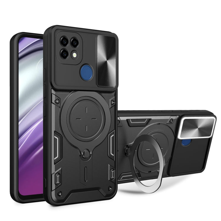 CD Texture Sliding Camshield Magnetic Holder Phone Case, For Realme GT3 5G, For Realme 10 Pro+ 5G, For Realme C35, For Realme C21 / C20 / C11 2021