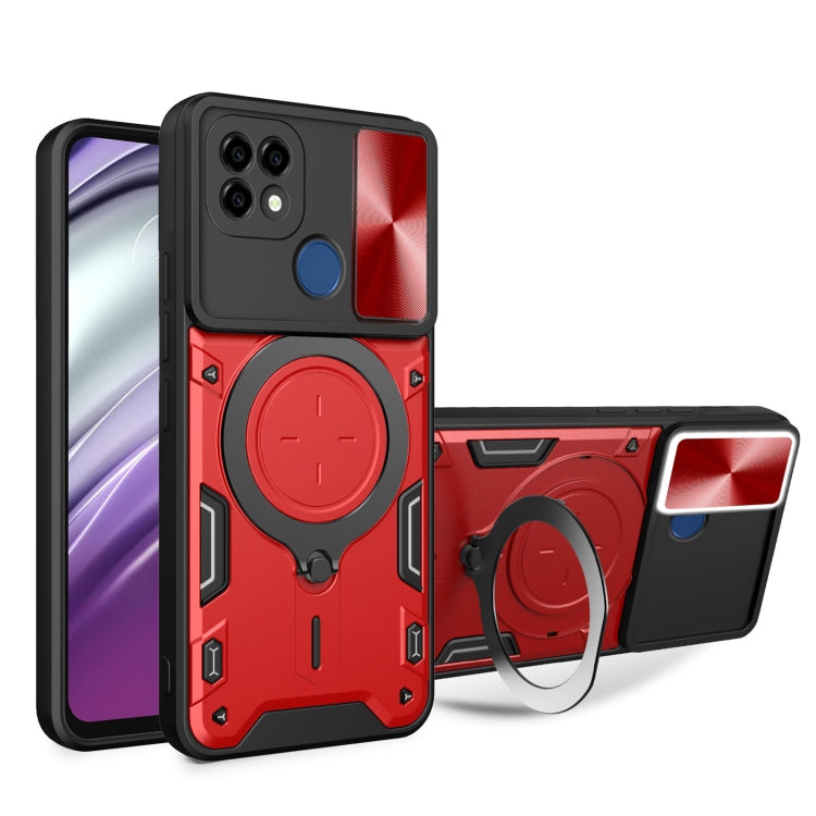 CD Texture Sliding Camshield Magnetic Holder Phone Case, For Realme GT3 5G, For Realme 10 Pro+ 5G, For Realme C35, For Realme C21 / C20 / C11 2021