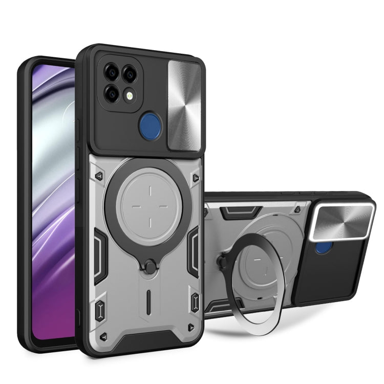 CD Texture Sliding Camshield Magnetic Holder Phone Case, For Realme GT3 5G, For Realme 10 Pro+ 5G, For Realme C35, For Realme C21 / C20 / C11 2021