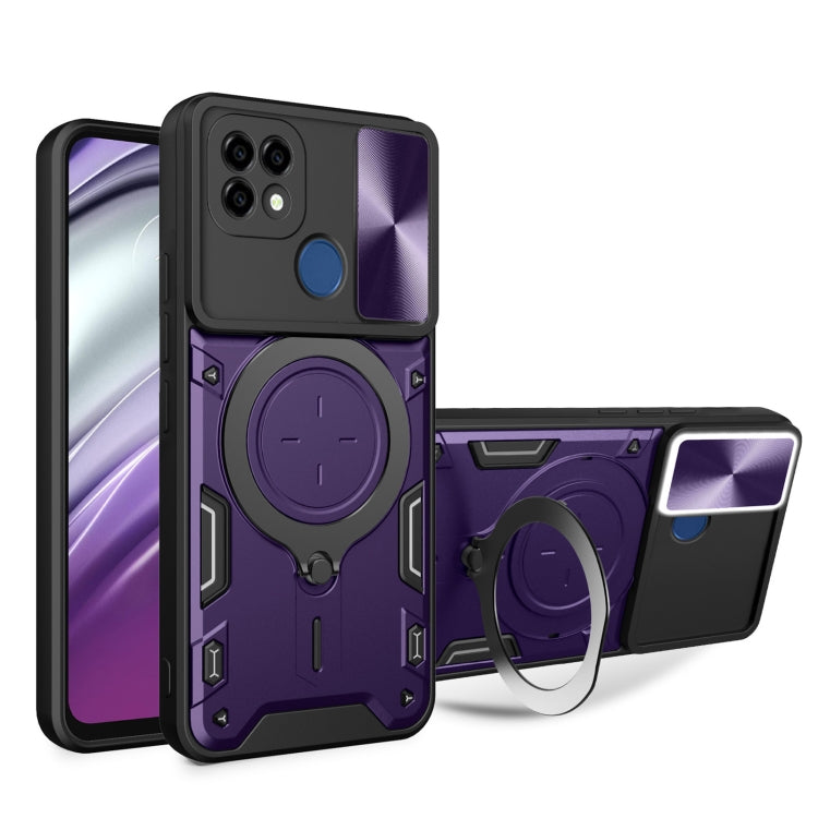 CD Texture Sliding Camshield Magnetic Holder Phone Case, For Realme GT3 5G, For Realme 10 Pro+ 5G, For Realme C35, For Realme C21 / C20 / C11 2021