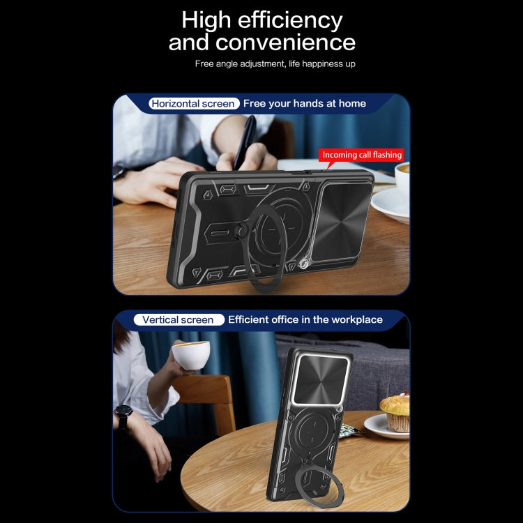 CD Texture Sliding Camshield Magnetic Holder Phone Case, For Realme C61 / C63, For Realme GT 6T, For Realme 12 5G Global, For Realme 12 Pro / 12 Pro+ / 12+, For Realme 11 4G Global, For Realme 11 5G Global / 11x 5G, For Realme C53 4G / Narzo N53       ...