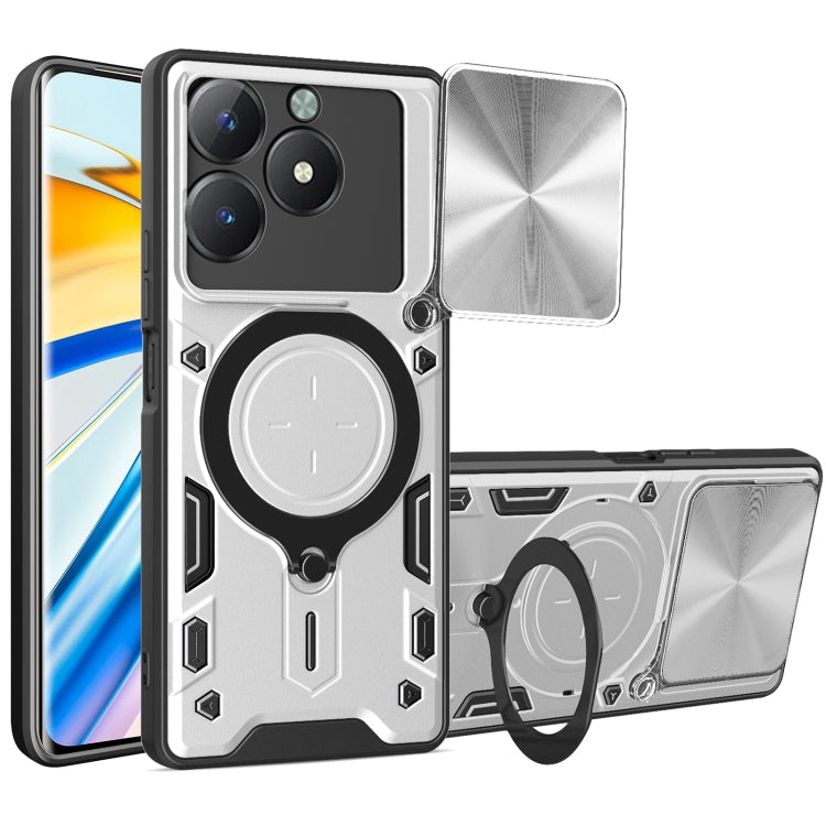 CD Texture Sliding Camshield Magnetic Holder Phone Case, For Realme C61 / C63, For Realme GT 6T, For Realme 12 5G Global, For Realme 12 Pro / 12 Pro+ / 12+, For Realme 11 4G Global, For Realme 11 5G Global / 11x 5G, For Realme C53 4G / Narzo N53       ...