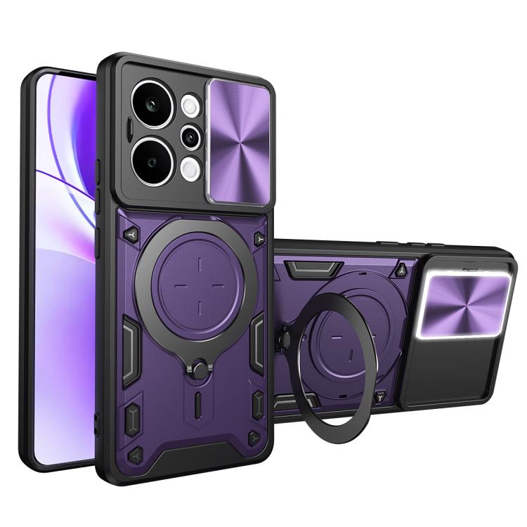 CD Texture Sliding Camshield Magnetic Holder Phone Case, For Realme P4 Power 5G, For Realme 16 Pro / 16 Pro+ 5G, For Realme P3 5G / 14 5G Global, For Realme P3 Ultra 5G India, For Realme 14 Pro+ 5G, For Realme C75 4G / 14x 5G Global                    ...