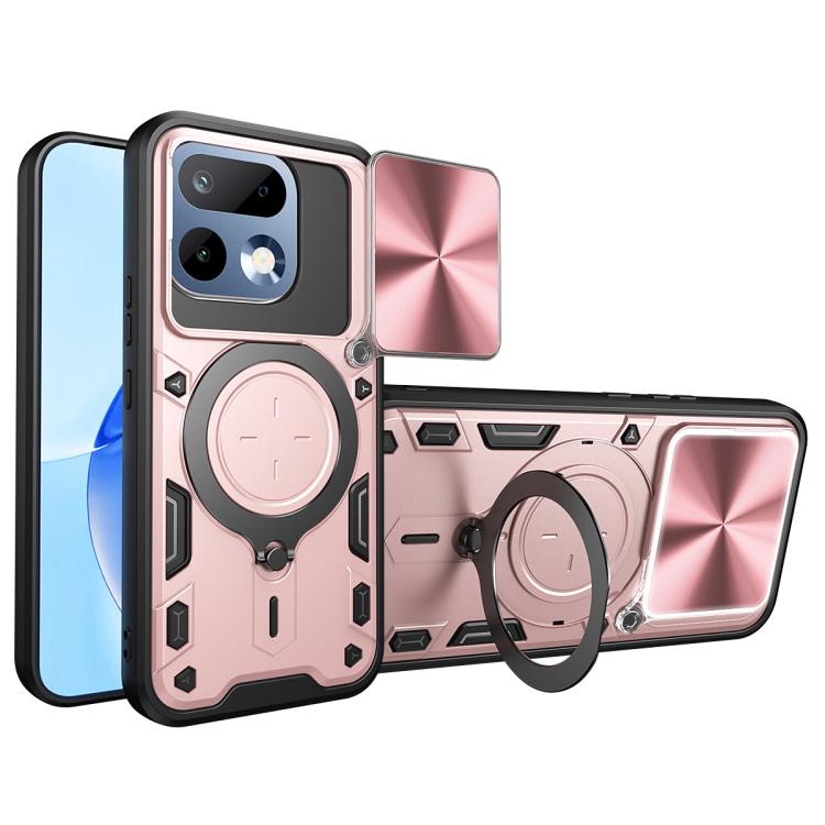 CD Texture Sliding Camshield Magnetic Holder Phone Case, For Realme P4 Power 5G, For Realme 16 Pro / 16 Pro+ 5G, For Realme P3 5G / 14 5G Global, For Realme P3 Ultra 5G India, For Realme 14 Pro+ 5G, For Realme C75 4G / 14x 5G Global                    ...