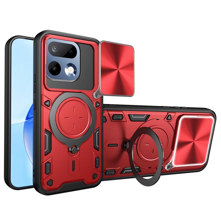 CD Texture Sliding Camshield Magnetic Holder Phone Case, For Realme P4 Power 5G, For Realme 16 Pro / 16 Pro+ 5G, For Realme P3 5G / 14 5G Global, For Realme P3 Ultra 5G India, For Realme 14 Pro+ 5G, For Realme C75 4G / 14x 5G Global                    ...
