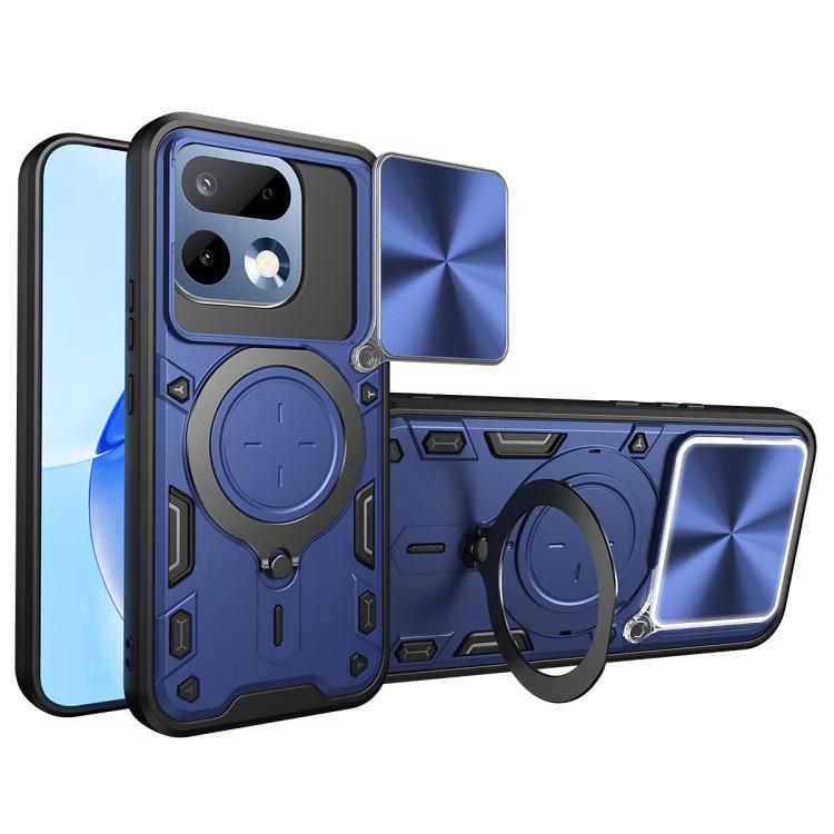 CD Texture Sliding Camshield Magnetic Holder Phone Case, For Realme P4 Power 5G, For Realme 16 Pro / 16 Pro+ 5G, For Realme P3 5G / 14 5G Global, For Realme P3 Ultra 5G India, For Realme 14 Pro+ 5G, For Realme C75 4G / 14x 5G Global                    ...