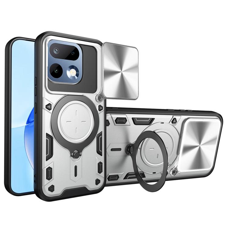 CD Texture Sliding Camshield Magnetic Holder Phone Case, For Realme P4 Power 5G, For Realme 16 Pro / 16 Pro+ 5G, For Realme P3 5G / 14 5G Global, For Realme P3 Ultra 5G India, For Realme 14 Pro+ 5G, For Realme C75 4G / 14x 5G Global                    ...