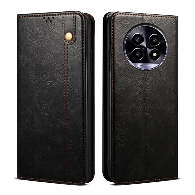 Oil Wax Crazy Horse Texture Leather Phone Case, For Realme 14 5G Global, For Realme P3 Pro, For Realme 14 Pro+ Global, For Realme 14 Pro Global, For Realme Note 60 4G / C61 4G, For Realme 13 Pro 5G Global, For Realme GT 6T 5G Global                    ...