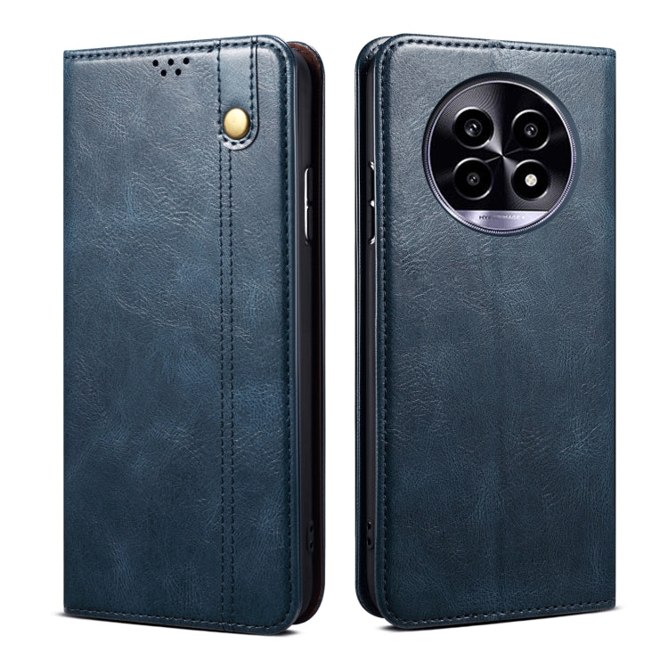 Oil Wax Crazy Horse Texture Leather Phone Case, For Realme 14 5G Global, For Realme P3 Pro, For Realme 14 Pro+ Global, For Realme 14 Pro Global, For Realme Note 60 4G / C61 4G, For Realme 13 Pro 5G Global, For Realme GT 6T 5G Global                    ...