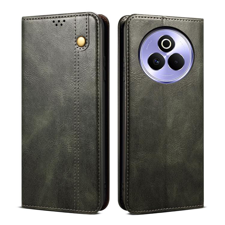 Oil Wax Crazy Horse Texture Leather Phone Case, For Realme 14 5G Global, For Realme P3 Pro, For Realme 14 Pro+ Global, For Realme 14 Pro Global, For Realme Note 60 4G / C61 4G, For Realme 13 Pro 5G Global, For Realme GT 6T 5G Global                    ...