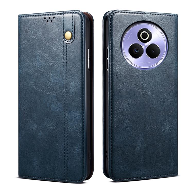Oil Wax Crazy Horse Texture Leather Phone Case, For Realme 14 5G Global, For Realme P3 Pro, For Realme 14 Pro+ Global, For Realme 14 Pro Global, For Realme Note 60 4G / C61 4G, For Realme 13 Pro 5G Global, For Realme GT 6T 5G Global                    ...