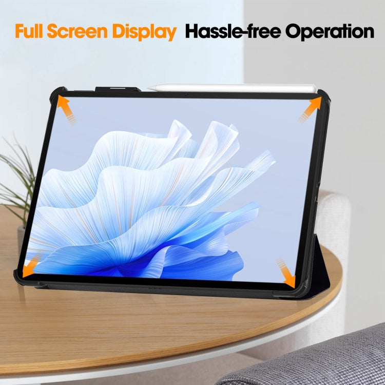 Custer Painted 3-Fold Holder Smart Leather Tablet Case, For Huawei Matepad Air
