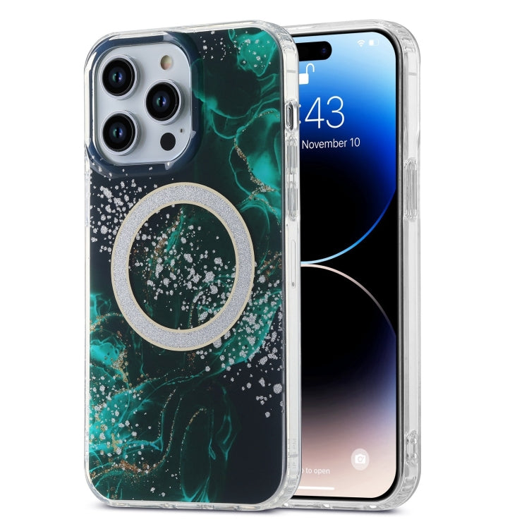 Dual-side IMD Marble Magsafe Phone Case, For iPhone 14, For iPhone 15 Pro Max, For iPhone 15 Pro, For iPhone 14 Pro, For iPhone 15 Plus, For iPhone 14 Pro Max