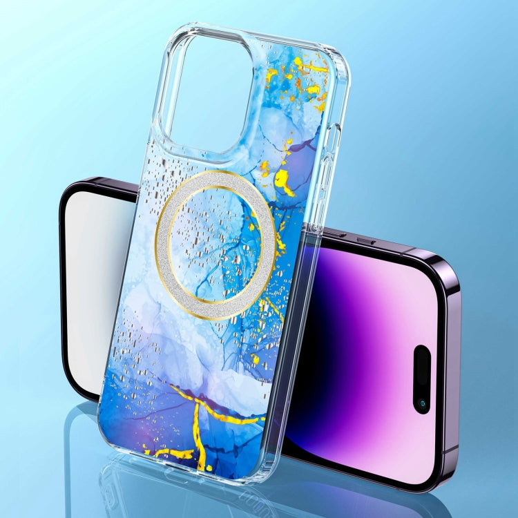 Dual-side IMD Marble Magsafe Phone Case, For iPhone 15, For iPhone 13 Pro Max, For iPhone 13 Pro, For iPhone 13, For iPhone 12, For iPhone 12 Pro Max
