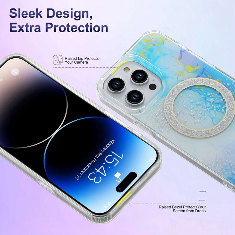 Dual-side IMD Marble Magsafe Phone Case, For iPhone 15, For iPhone 13 Pro Max, For iPhone 13 Pro, For iPhone 13, For iPhone 12, For iPhone 12 Pro Max