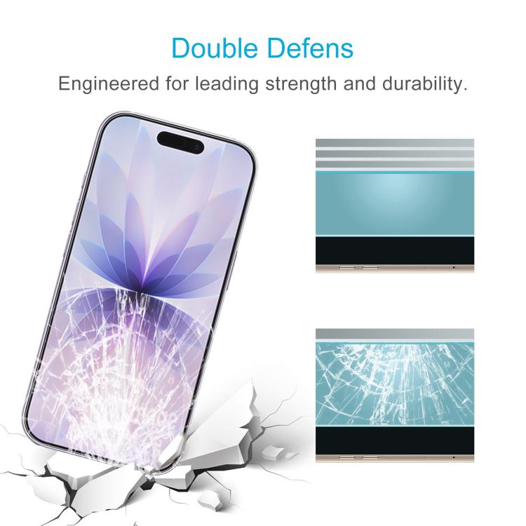 10pcs 0.26mm 9H 2.5D High Aluminum Tempered Glass Film, For iPhone 18 Pro / 17 Pro / 17, For iPhone 18 Pro Max / 17 Pro Max, For iPhone Air, For iPhone 16 Pro Max, For iPhone 16 Pro, For iPhone 16 Plus, For iPhone 16, For iPhone 15 Plus / 15 Pro Max   ...