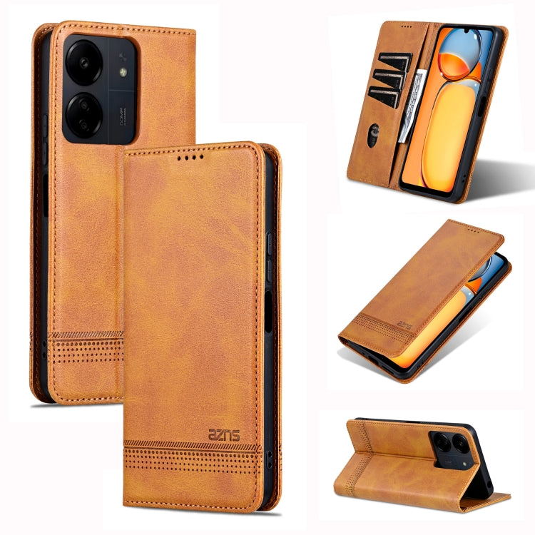 AZNS Magnetic Calf Texture Flip Leather Phone Case, For Xiaomi Redmi Turbo 3, For Xiaomi Redmi Note 13 Pro 4G, For Xiaomi Redmi Note 13 4G, For Xiaomi Redmi K70E, For Xiaomi 14 Ultra, For Xiaomi Redmi 13C / Poco C65, For Xiaomi 14 Pro, For Xiaomi 14