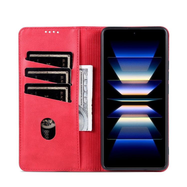 AZNS Magnetic Calf Texture Flip Leather Phone Case, For Xiaomi Redmi Turbo 3, For Xiaomi Redmi Note 13 Pro 4G, For Xiaomi Redmi Note 13 4G, For Xiaomi Redmi K70E, For Xiaomi 14 Ultra, For Xiaomi Redmi 13C / Poco C65, For Xiaomi 14 Pro, For Xiaomi 14
