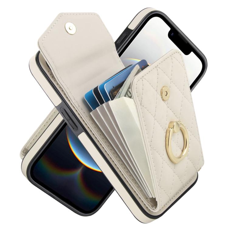 Rhombic Texture Card Bag Phone Case with Long Lanyard, For iPhone 18 Pro / 17 Pro, For iPhone 18 Pro Max / 17 Pro Max, For iPhone 17e / 16e, For iPhone 17, For iPhone Air, For iPhone 15 Pro Max