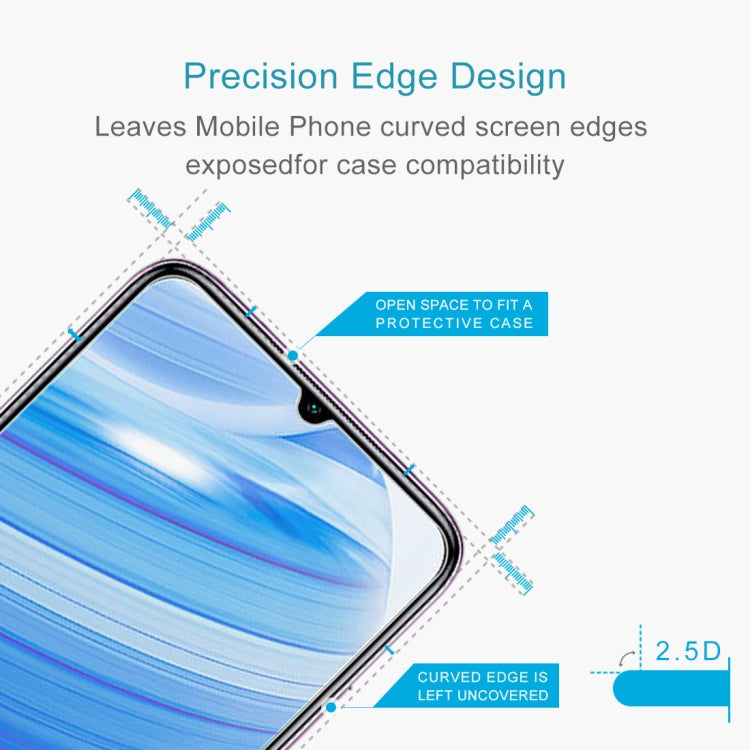 For Xiaomi Redmi 10X 4G 10 PCS Half-screen Transparent Tempered Glass Film, For Xiaomi Redmi 10X 4G (10 PCS)