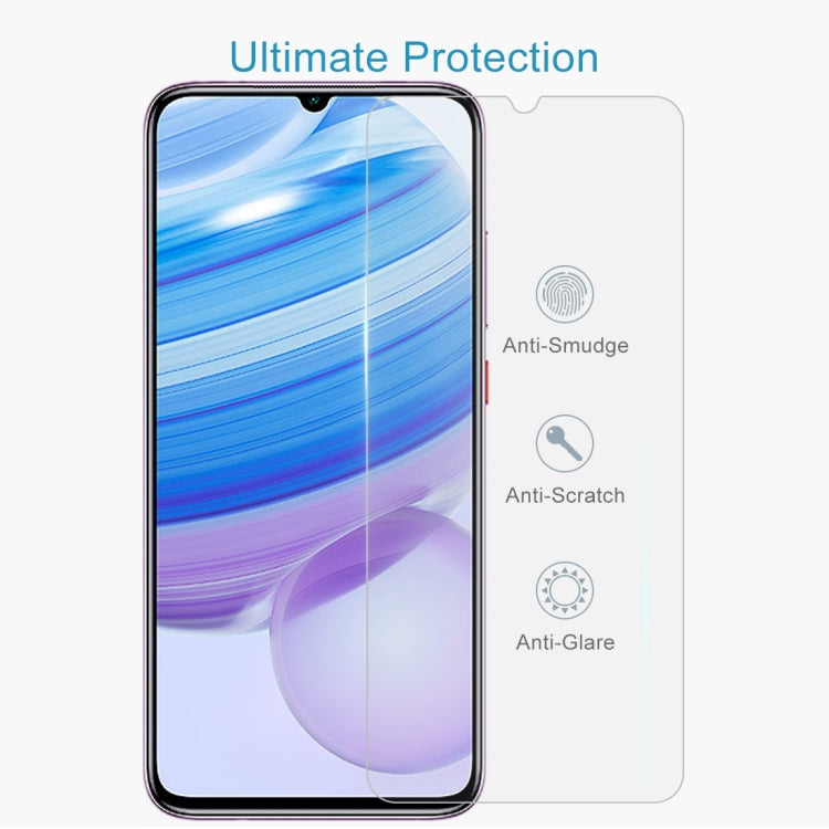 For Xiaomi Redmi 10X 4G 10 PCS Half-screen Transparent Tempered Glass Film, For Xiaomi Redmi 10X 4G (10 PCS)