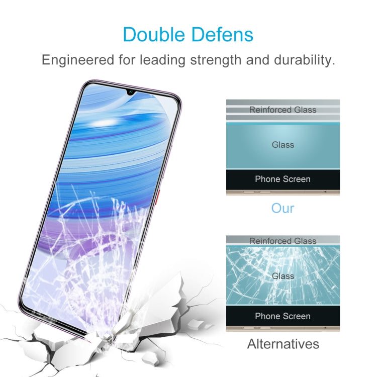 For Xiaomi Redmi 10X 4G 10 PCS Half-screen Transparent Tempered Glass Film, For Xiaomi Redmi 10X 4G (10 PCS)