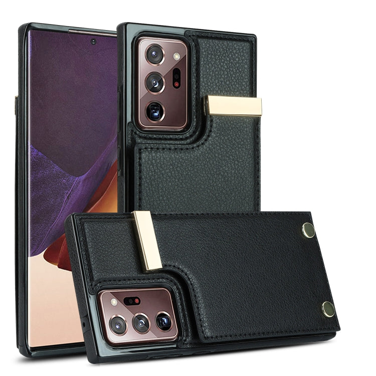 Metal Buckle Card Slots Phone Case, For Samsung Galaxy S26+ 5G, For Samsung Galaxy S26 Ultra 5G, For Samsung Galaxy S26 5G, For Samsung Galaxy S23 Ultra 5G, For Samsung Galaxy S22 Ultra 5G, For Samsung Galaxy Note20 Ultra