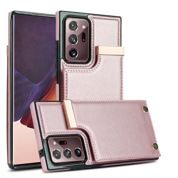 Metal Buckle Card Slots Phone Case, For Samsung Galaxy S26+ 5G, For Samsung Galaxy S26 Ultra 5G, For Samsung Galaxy S26 5G, For Samsung Galaxy S23 Ultra 5G, For Samsung Galaxy S22 Ultra 5G, For Samsung Galaxy Note20 Ultra