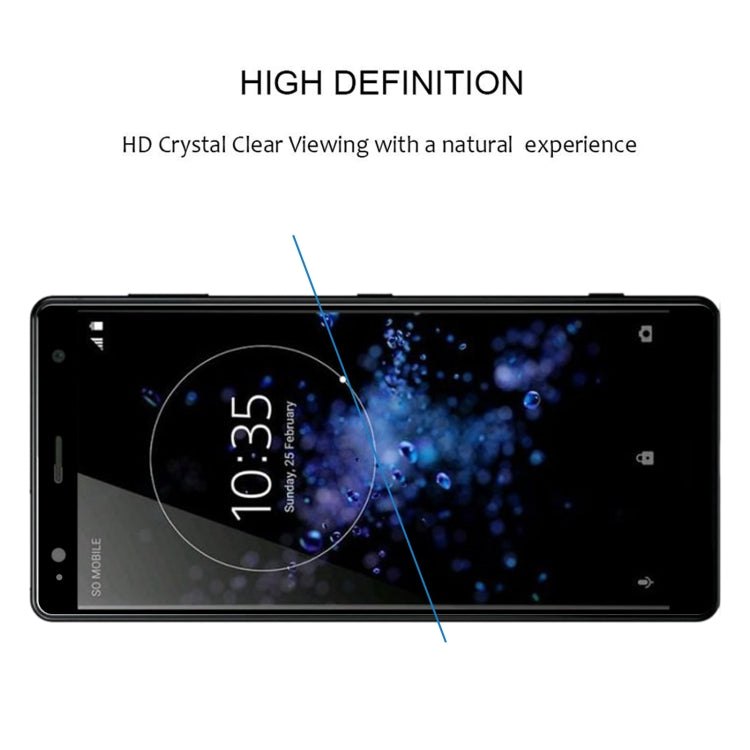 3D Curved Edge Full Screen Tempered Glass Film, For Sony Xperia XA2 Plus, For Sony Xperia XZ2, For Sony Xperia XZ2 Compact, For Sony Xperia XA2 Ultra
