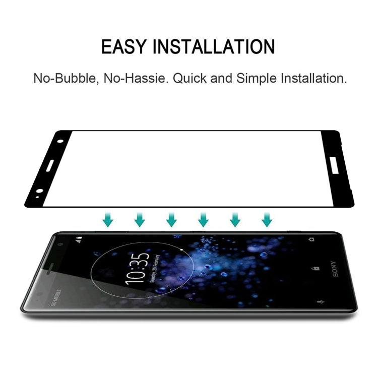 3D Curved Edge Full Screen Tempered Glass Film, For Sony Xperia XA2 Plus, For Sony Xperia XZ2, For Sony Xperia XZ2 Compact, For Sony Xperia XA2 Ultra