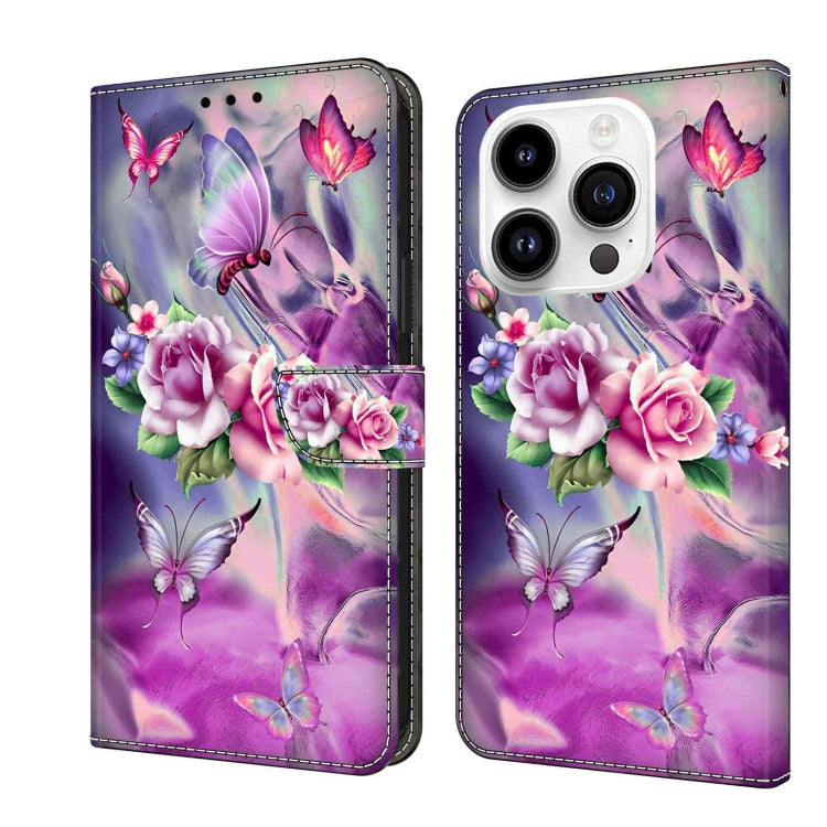 Crystal 3D Shockproof Protective Leather Phone Case, For iPhone 14 Pro, For iPhone 15 Plus