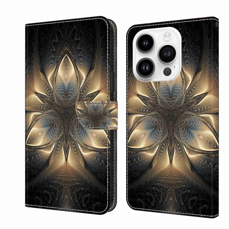 Crystal 3D Shockproof Protective Leather Phone Case, For iPhone 14 Pro, For iPhone 15 Plus