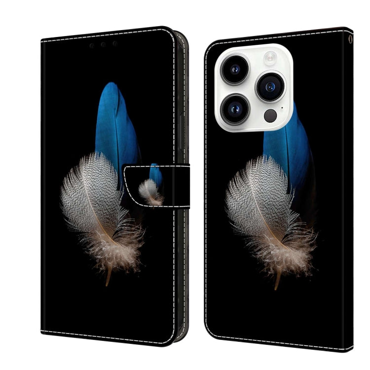 Crystal 3D Shockproof Protective Leather Phone Case, For iPhone 14 Pro, For iPhone 15 Plus