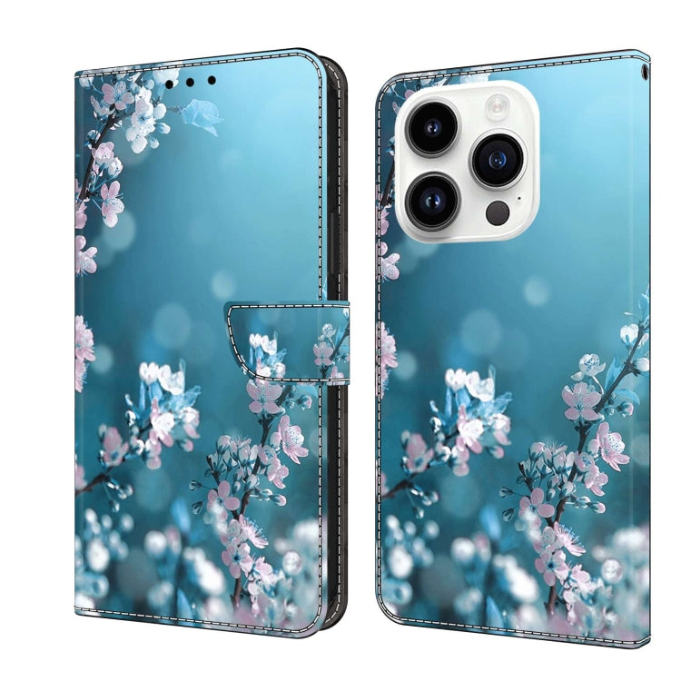 Crystal 3D Shockproof Protective Leather Phone Case, For iPhone 14 Pro, For iPhone 15 Plus