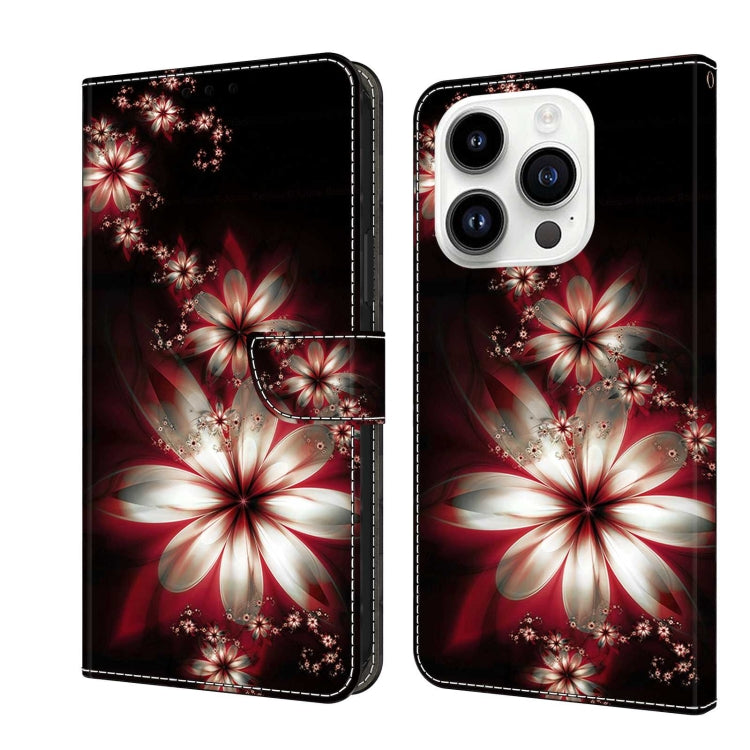 Crystal 3D Shockproof Protective Leather Phone Case, For iPhone 14 Pro, For iPhone 15 Plus