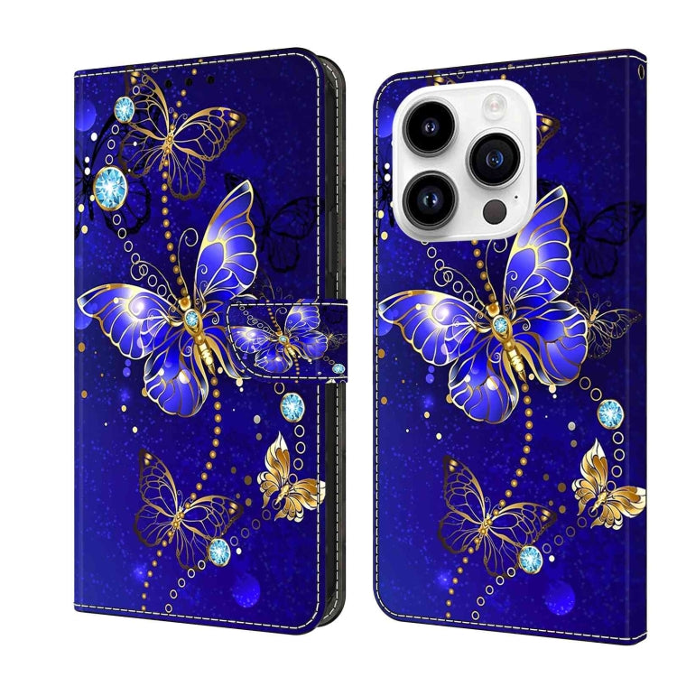 Crystal 3D Shockproof Protective Leather Phone Case, For iPhone 14 Pro, For iPhone 15 Plus