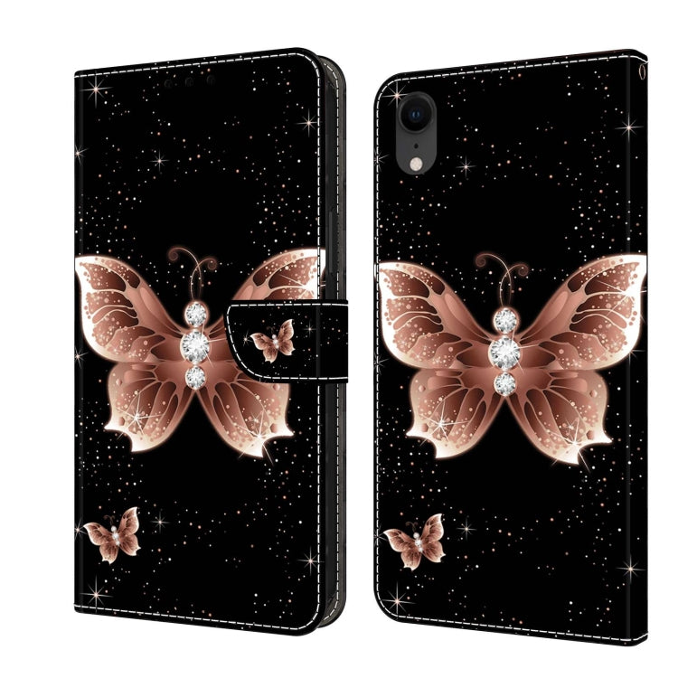 Crystal 3D Shockproof Protective Leather Phone Case, For iPhone XR, For iPhone XS Max