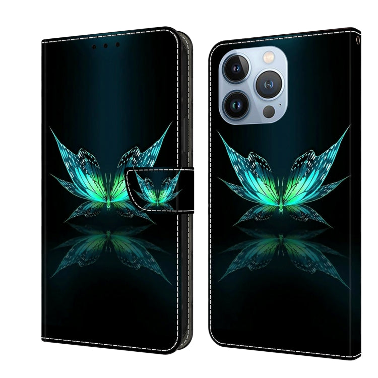 Crystal 3D Shockproof Protective Leather Phone Case, For iPhone 14 Plus, For iPhone 15 Pro Max
