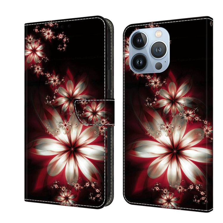 Crystal 3D Shockproof Protective Leather Phone Case, For iPhone 14 Plus, For iPhone 15 Pro Max