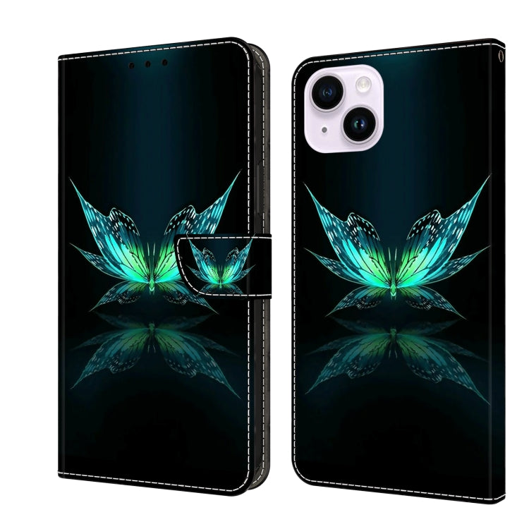 Crystal 3D Shockproof Protective Leather Phone Case, For iPhone 14 Pro, For iPhone 15 Plus